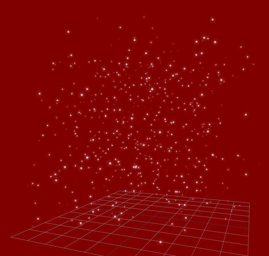 随机粒子效果 - Three.js示例