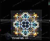 Three.js栅格网格着色器 - 几何图案的3D可视化效果