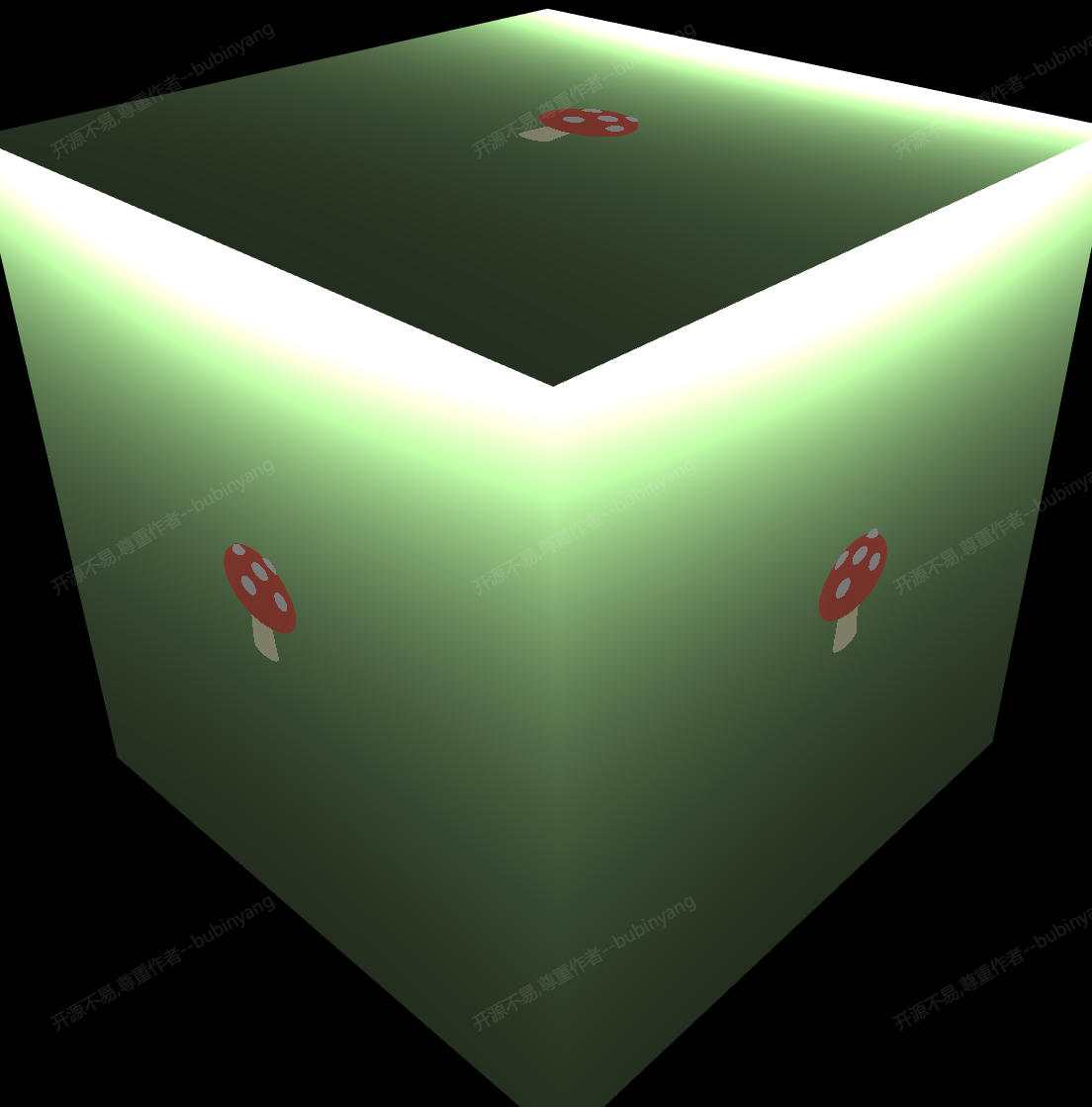 Three.js蘑菇着色器 - 有机生物形态的3D渲染效果