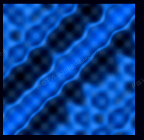 Three.js量子水波效果 - 量子力学风格的水波干涉